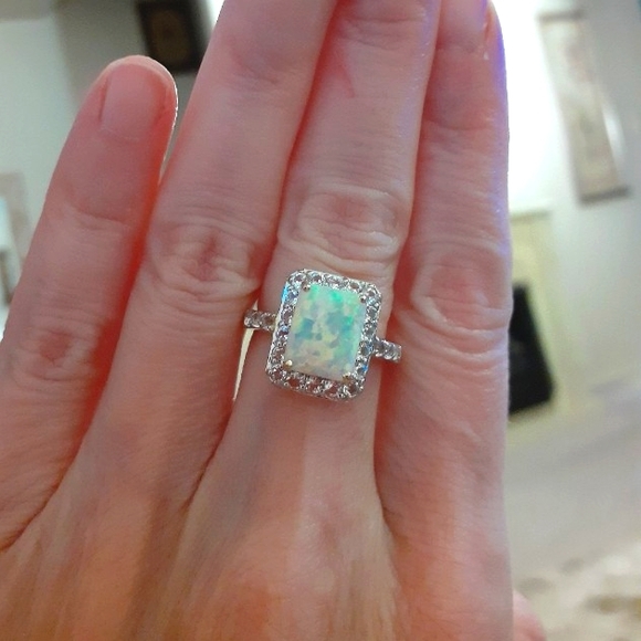 OPAL & SAPPHIRE RING - Picture 6 of 9